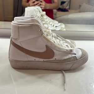 Kids size 7 and 1/2 Nike high top shoes